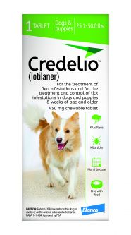 Credelio Chewable for Dogs 25.1-50 lbs 1 Tablet